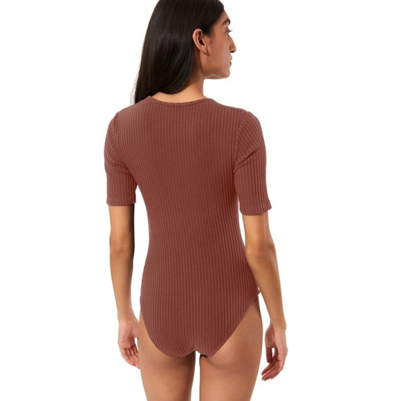 Mara Hoffman Arete Brown Bodysuit NWT - Picture 2 of 4